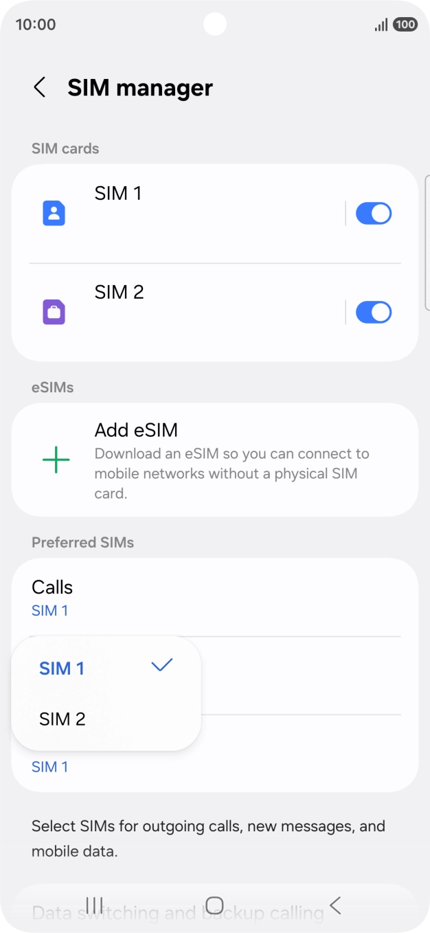 Press the required plan.