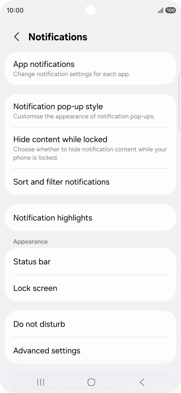 Press App notifications.