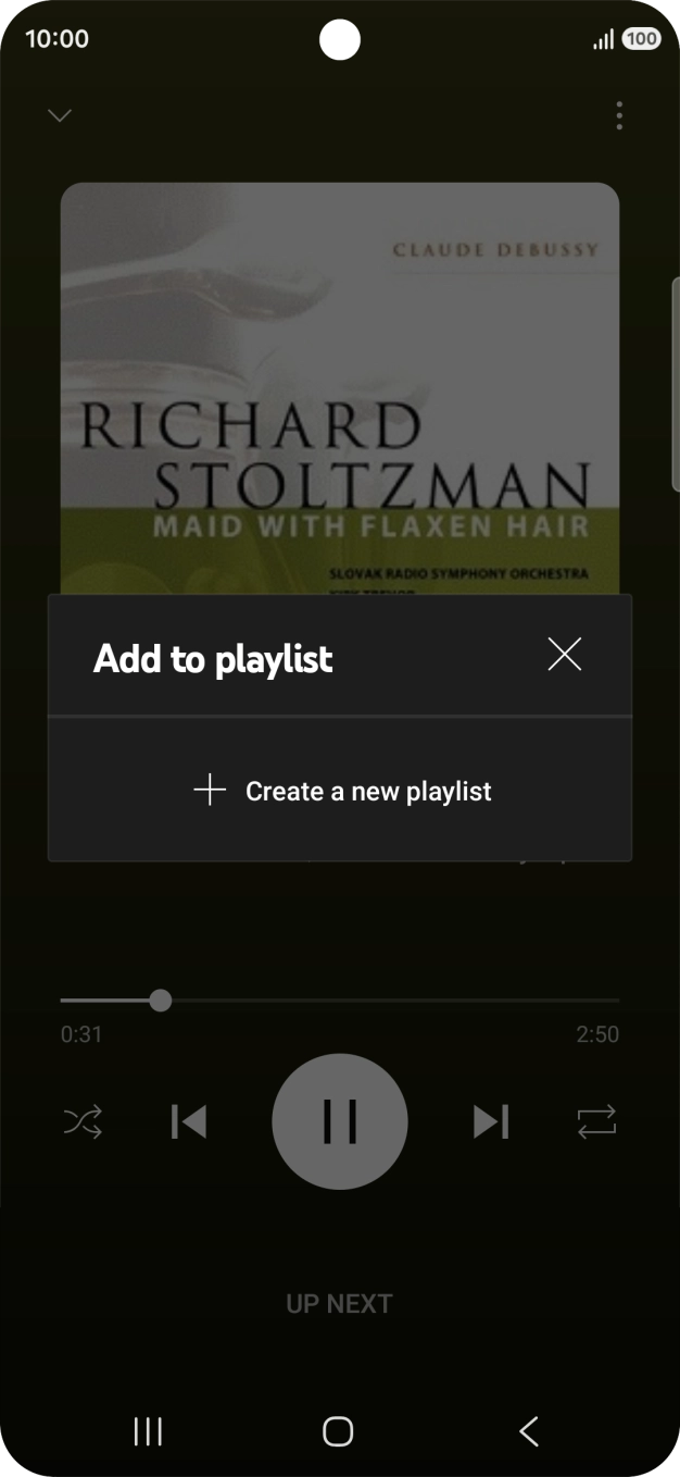 Press Create a new playlist.