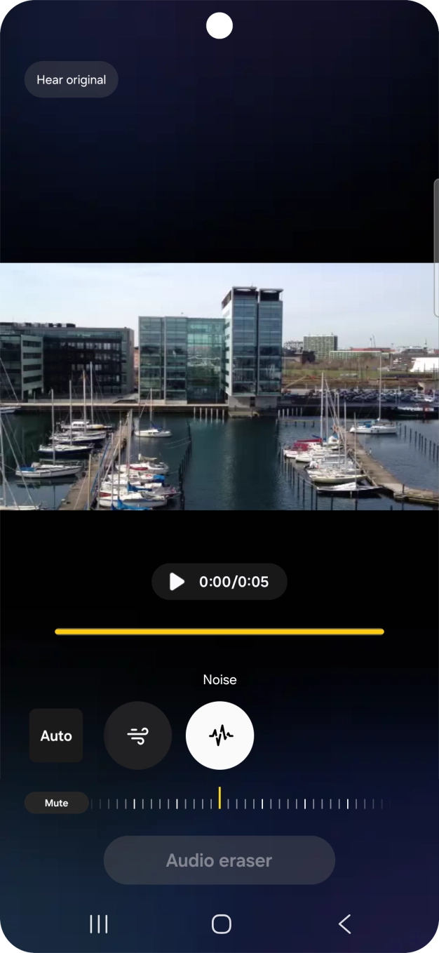 Slide your finger right or left on the indicator to set the required volume for the selected sound type.