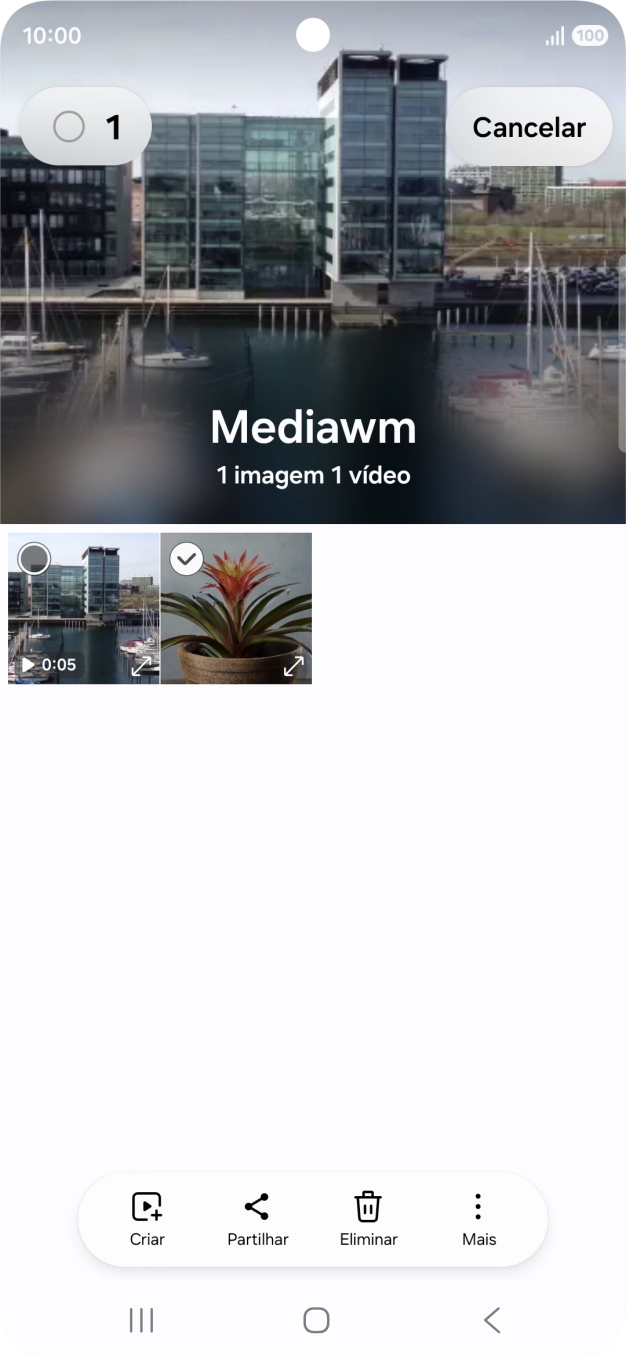 Prima o ícone para selecionar todos.