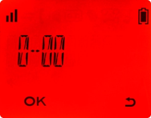 Introduza a hora pretendida para despertar e prima OK.
