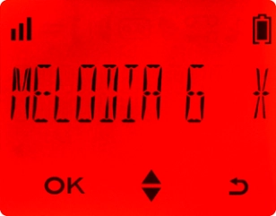 Prima as teclas de navegação para encontrar o tom de toque pretendido.