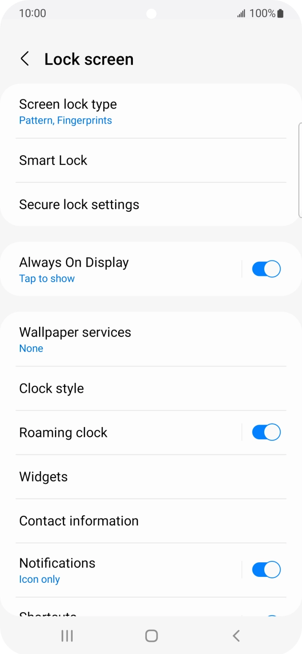 Press Screen lock type and key in the additional phone lock code you created earlier. Press Screen lock type and key in the additional phone lock code you created earlier.