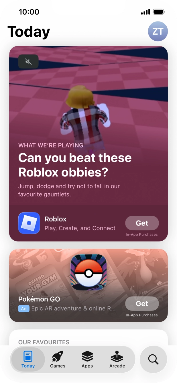 Press the search icon. Press the search icon.