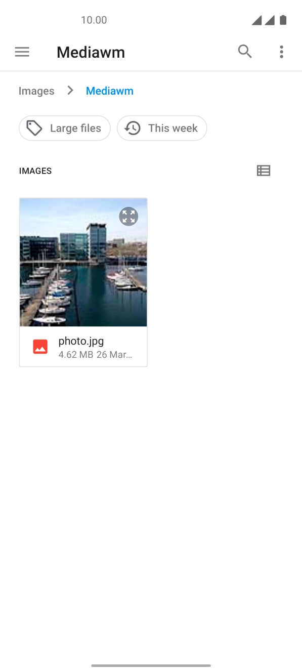 Press the required file.
