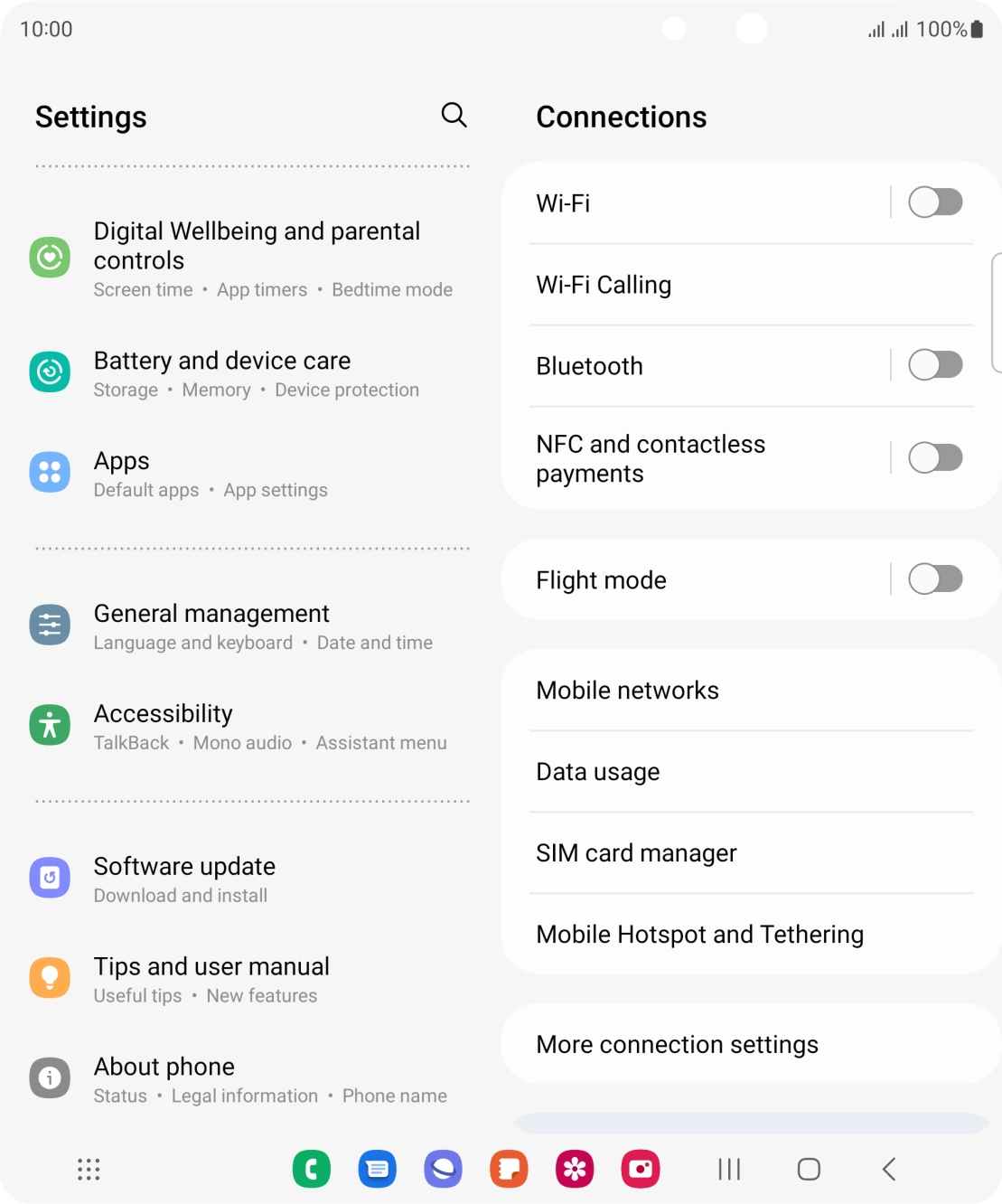 Press Battery and device care. Press Battery and device care.