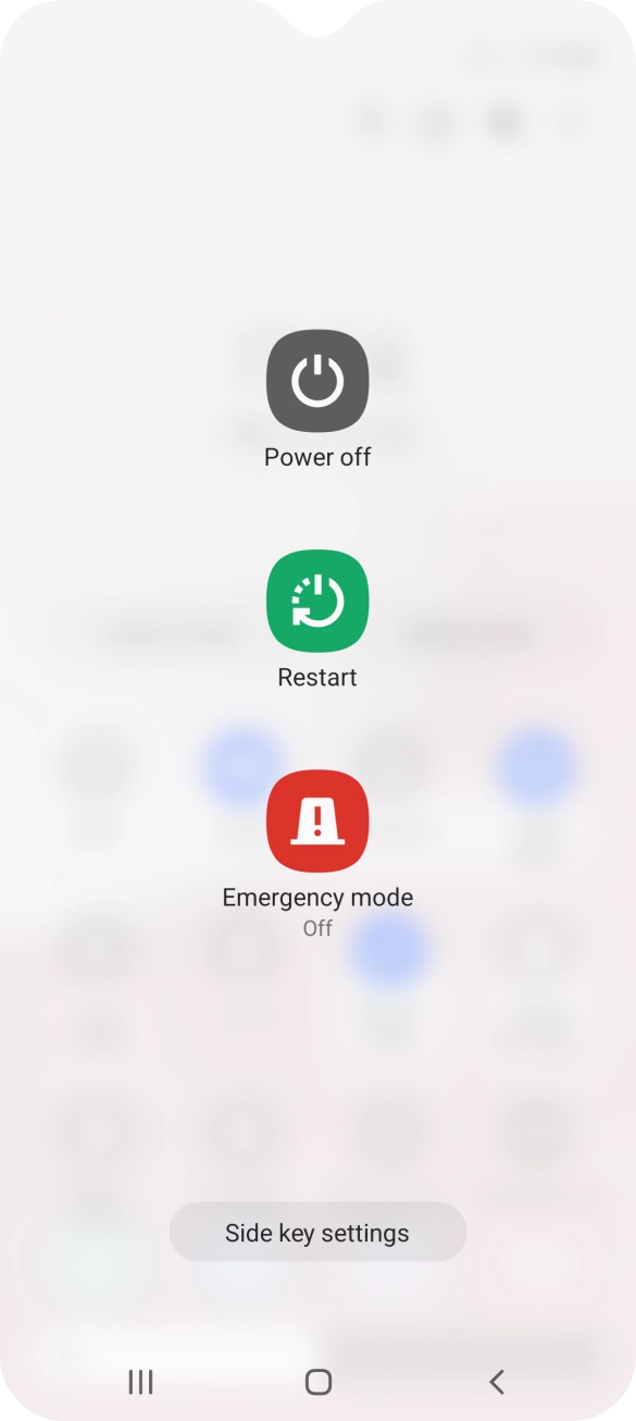 Press Power off.