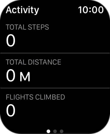 Keep sliding upwards and follow the instructions on the screen to see an activity summary for the current week or to adjust the daily activity goal. Keep sliding upwards and follow the instructions on the screen to see an activity summary for the current week or to adjust the daily activity goal.