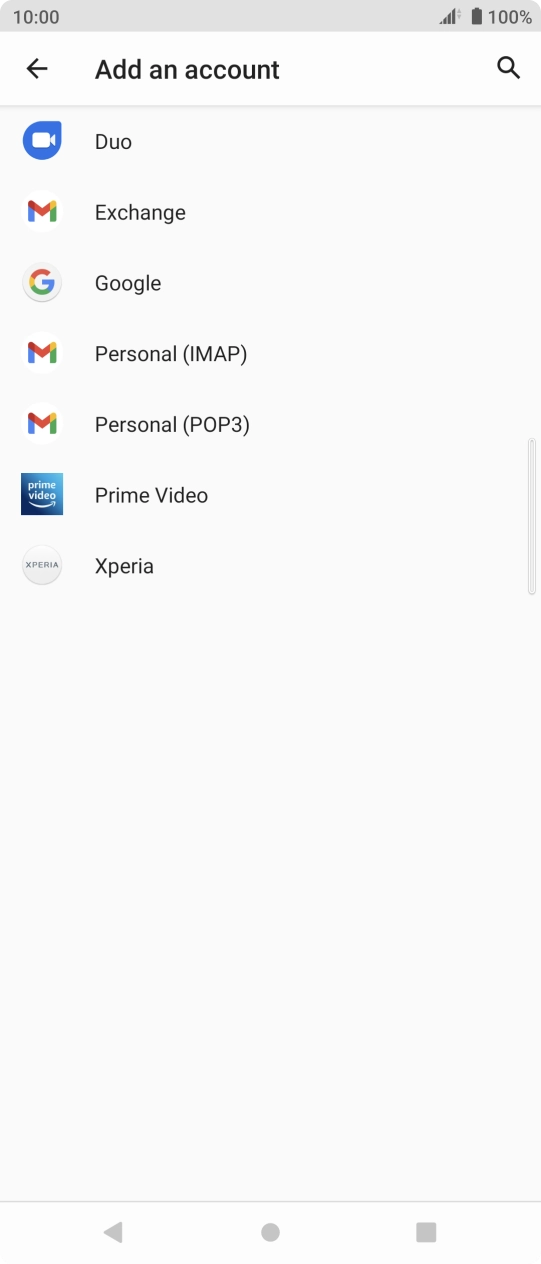 Press Google.