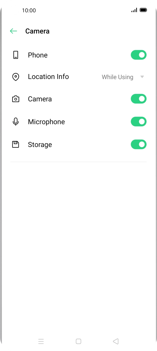 Press the drop down list next to 'Location Info'. Press the drop down list next to 'Location Info'.