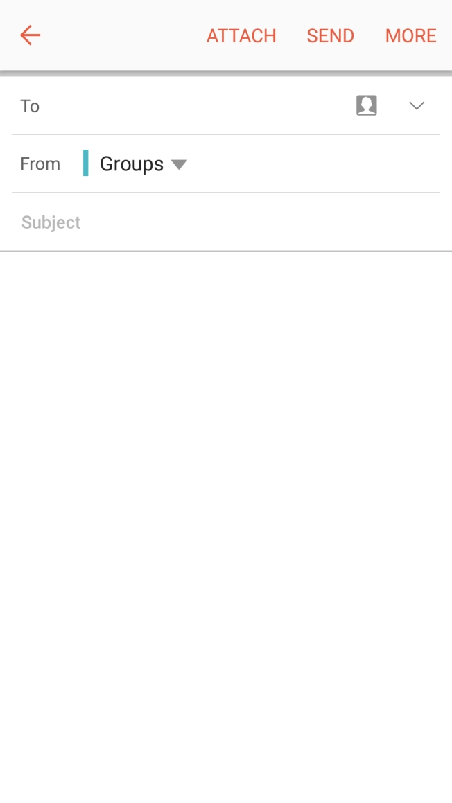 Press the search field and key in the first letters of the recipient's name.