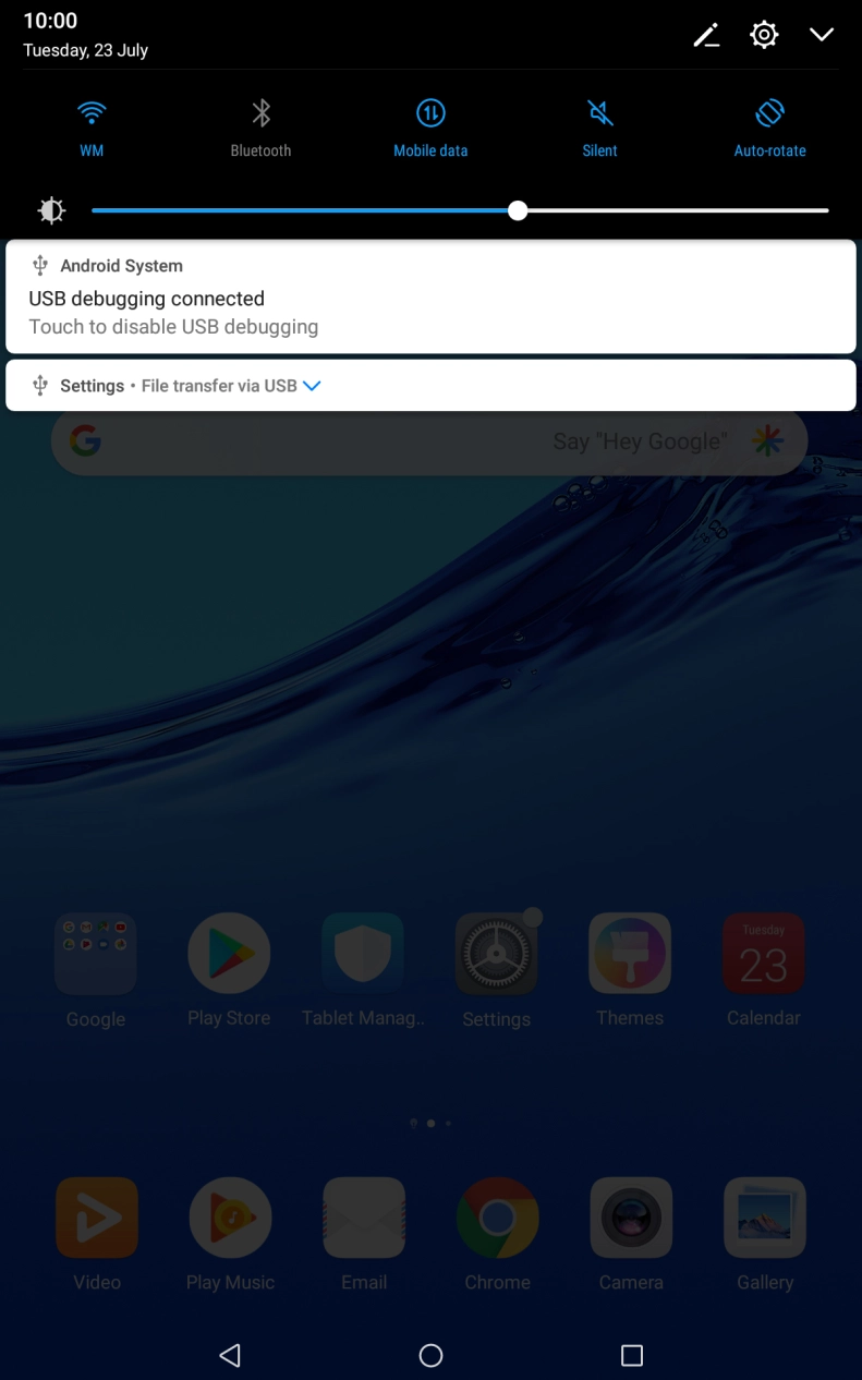 Press the connection icon. Press the connection icon.