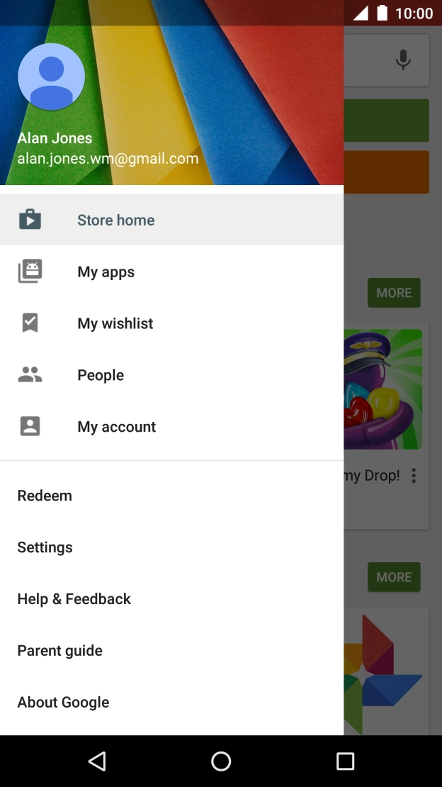 Press My apps.