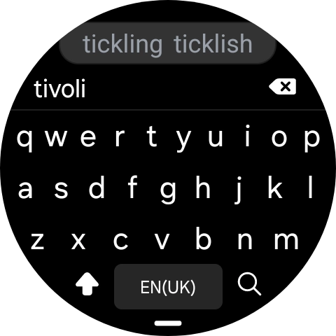 Key in the required destination and press the search icon.