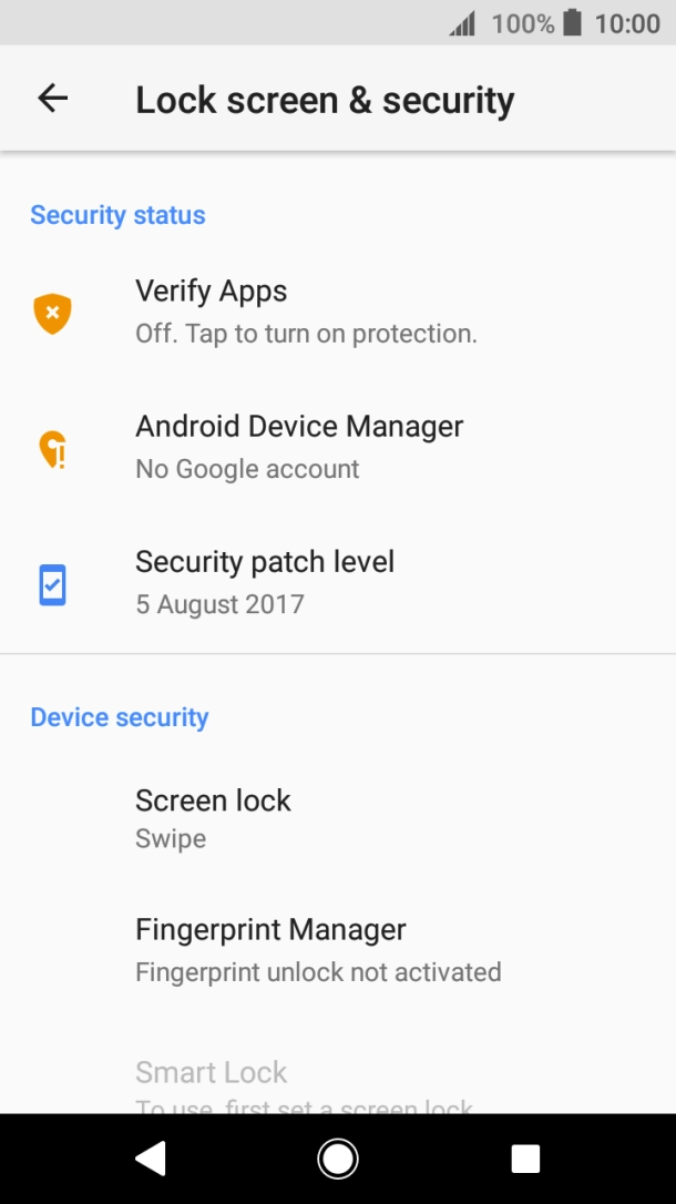 Press Fingerprint Manager. Press Fingerprint Manager.