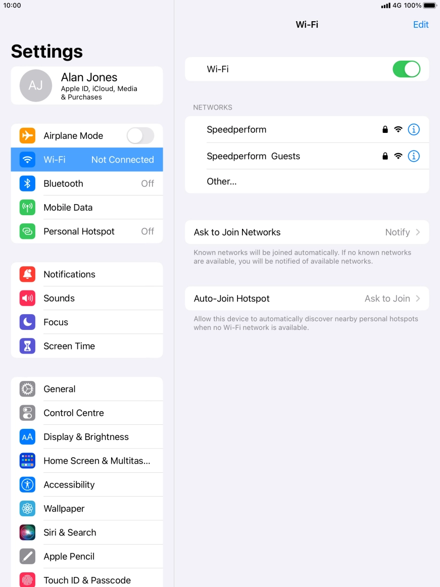 Press the required WiFi network and key in the password for the WiFi network. Press the required WiFi network and key in the password for the WiFi network.