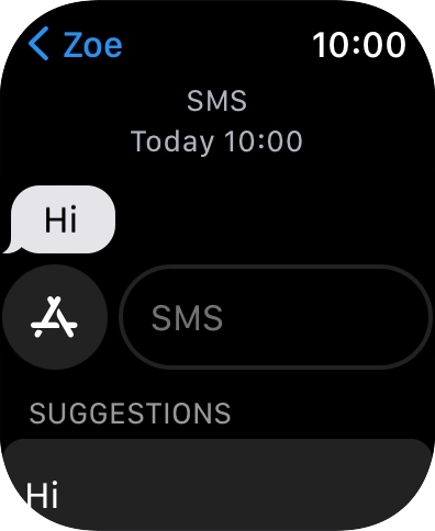 Press SMS.