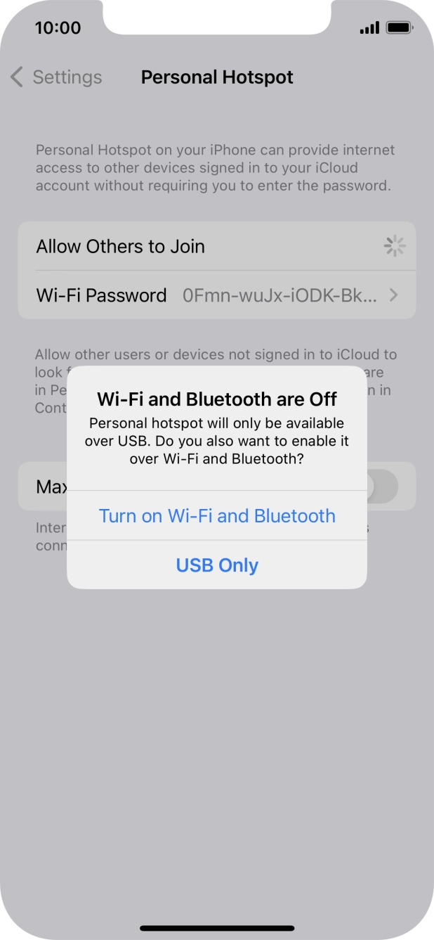 If WiFi is turned off, press Turn on Wi-Fi and Bluetooth.