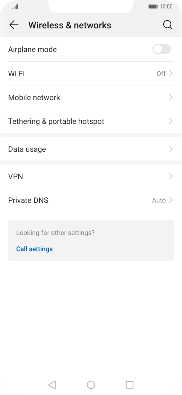 Press Data usage. Press Data usage.