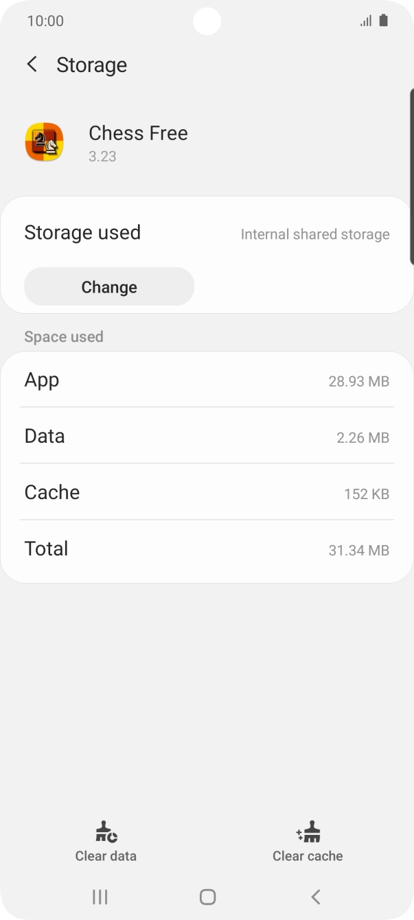 Press Clear cache.
