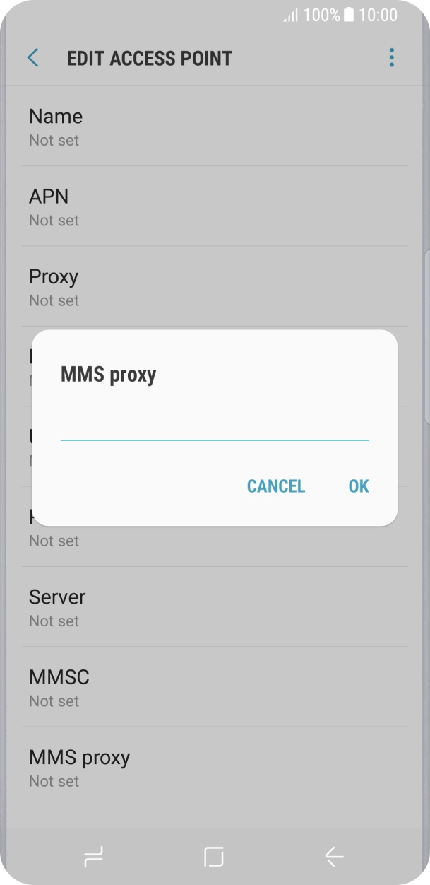 Key in 82.132.254.1 and press OK. Key in 82.132.254.1 and press OK.