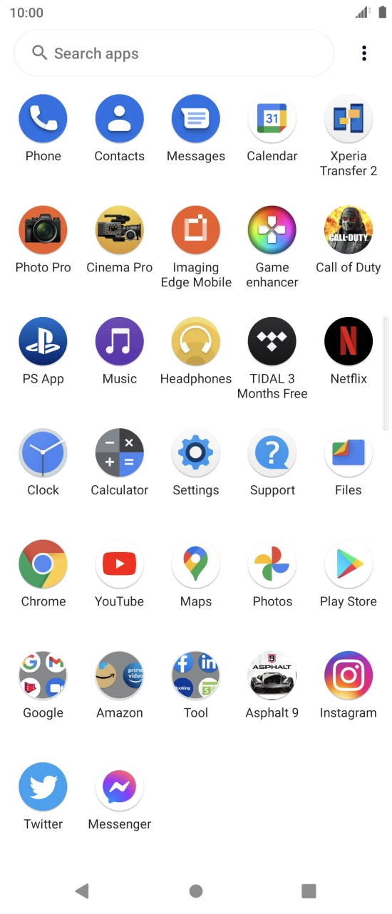 Press Play Store.