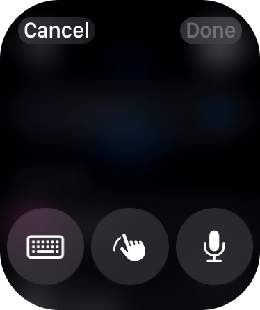 Press the keypad icon.