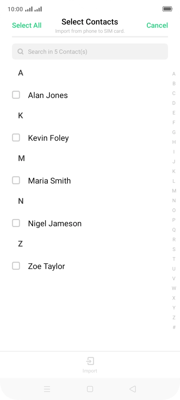 Press Select All.