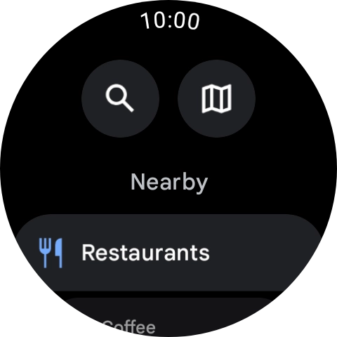 Press the search icon.