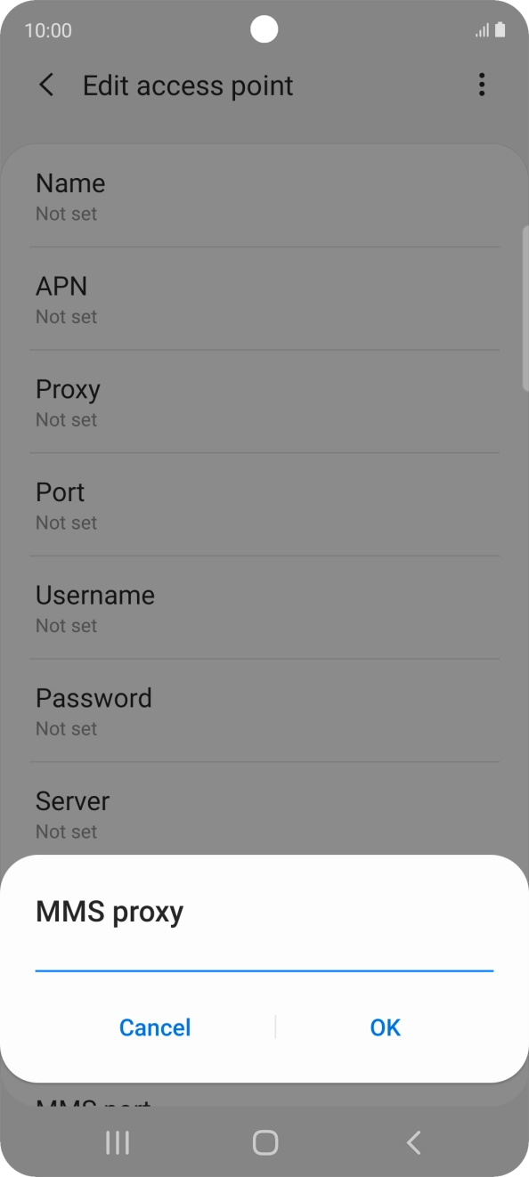 Key in 82.132.254.1 and press OK. Key in 82.132.254.1 and press OK.
