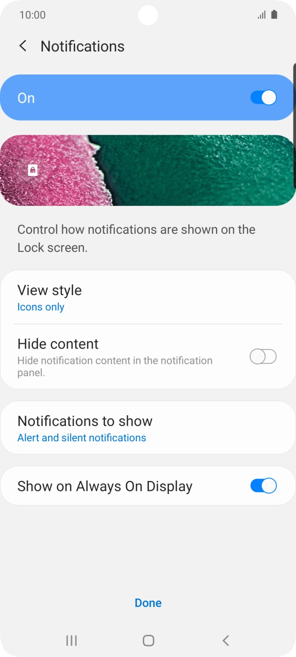 Press the indicators next to the required settings to turn them on or off. Press the indicators next to the required settings to turn them on or off.