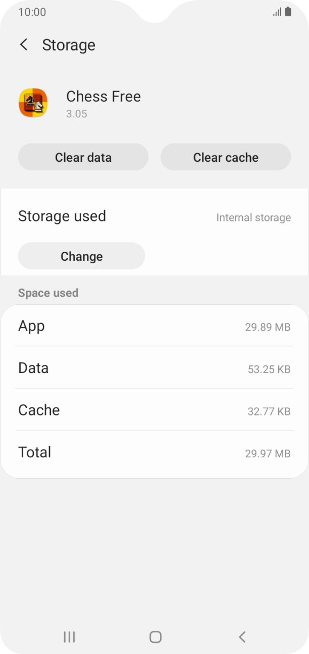 Press Clear cache.