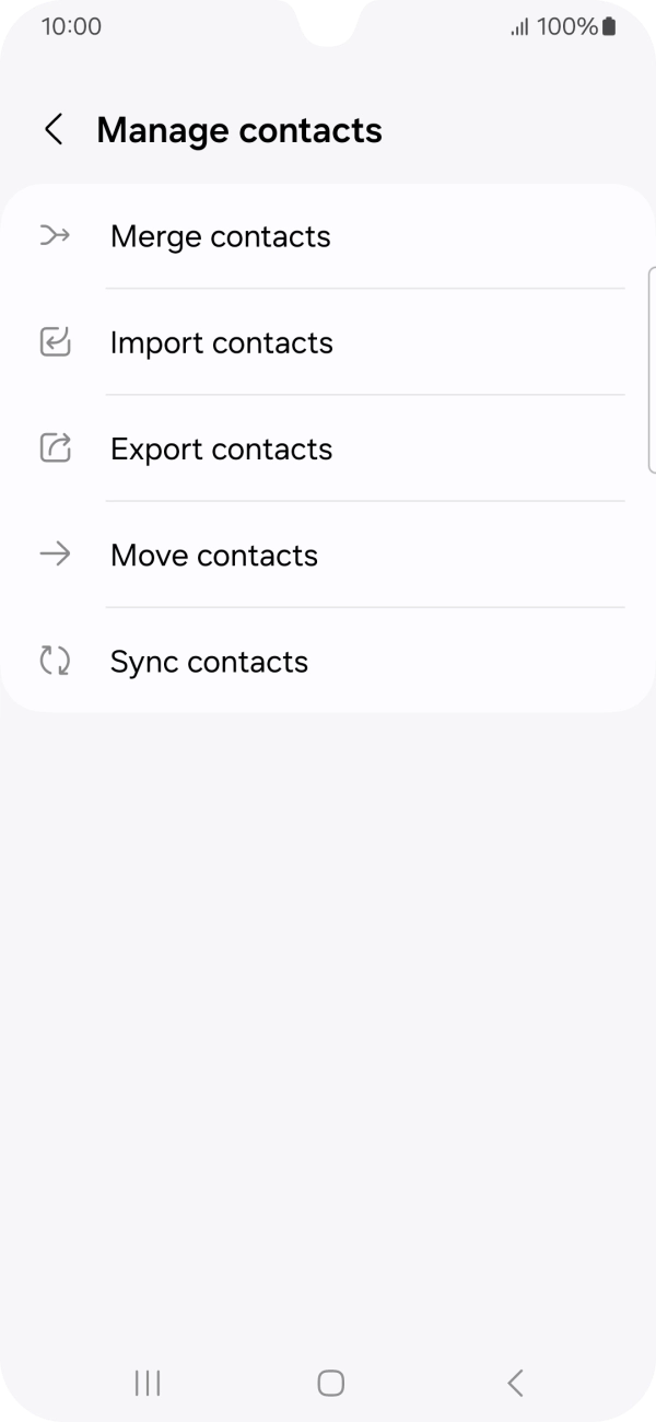Press Import contacts.