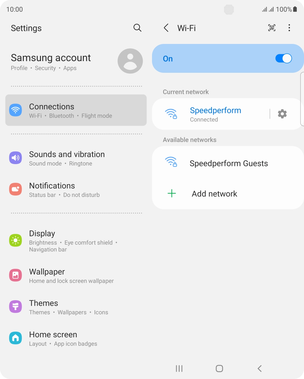 Press the Home key to return to the home screen.