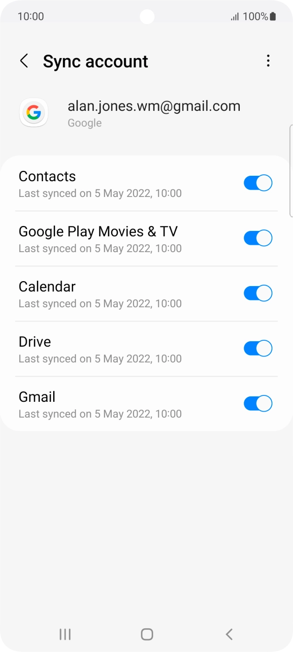 Press the Home key to return to the home screen.