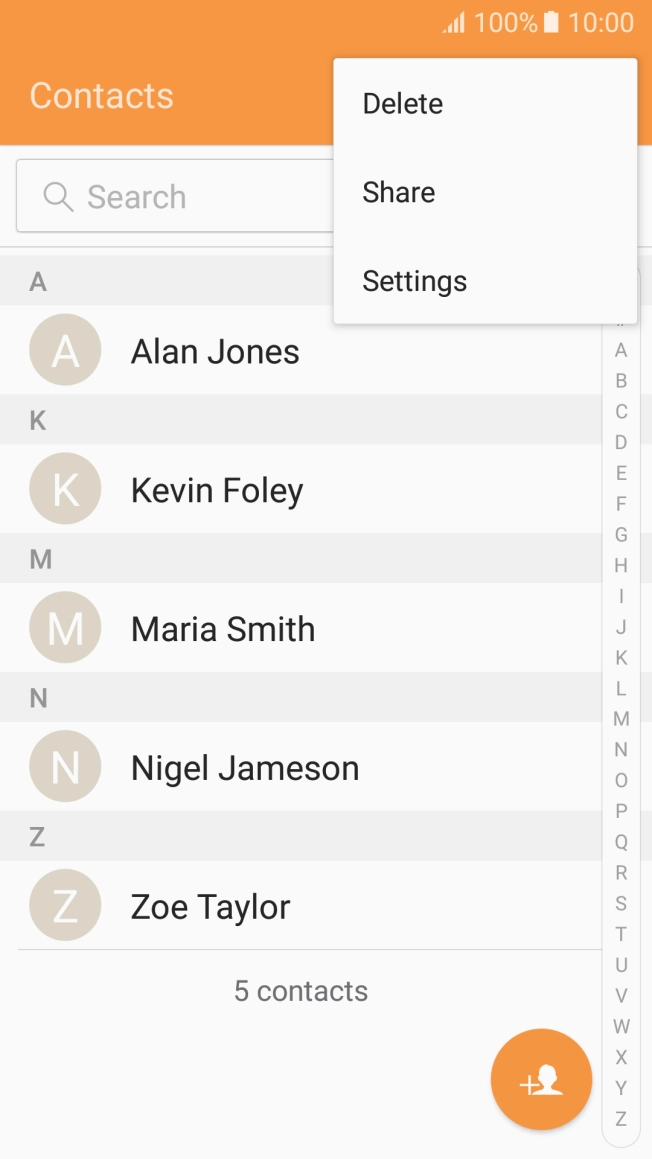 Press Settings.