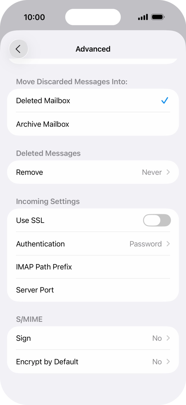 Press the indicator next to 'Use SSL' to turn on the function. Press the indicator next to 'Use SSL' to turn on the function.