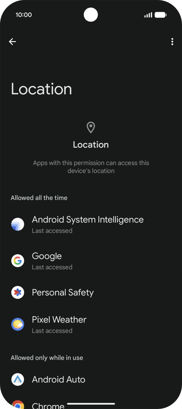 Press the required app. Press the required app.