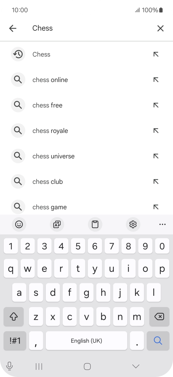 Key in the name or subject of the required app and press the search icon. Key in the name or subject of the required app and press the search icon.