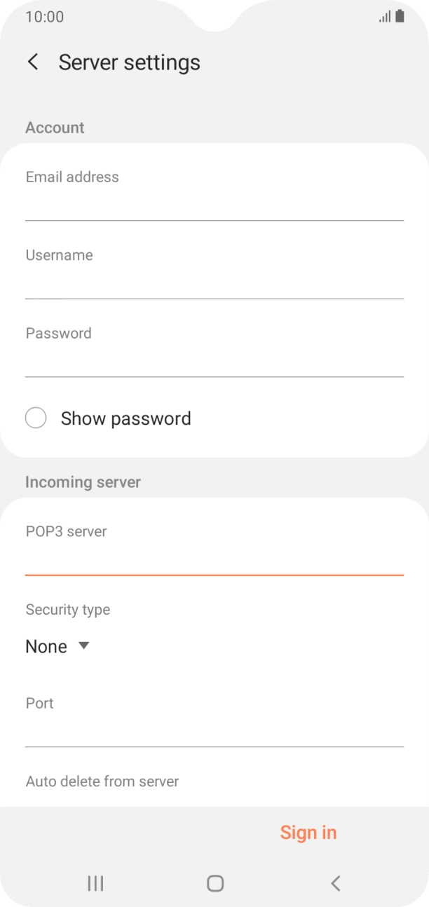 Press the drop down list below 'Security type'.