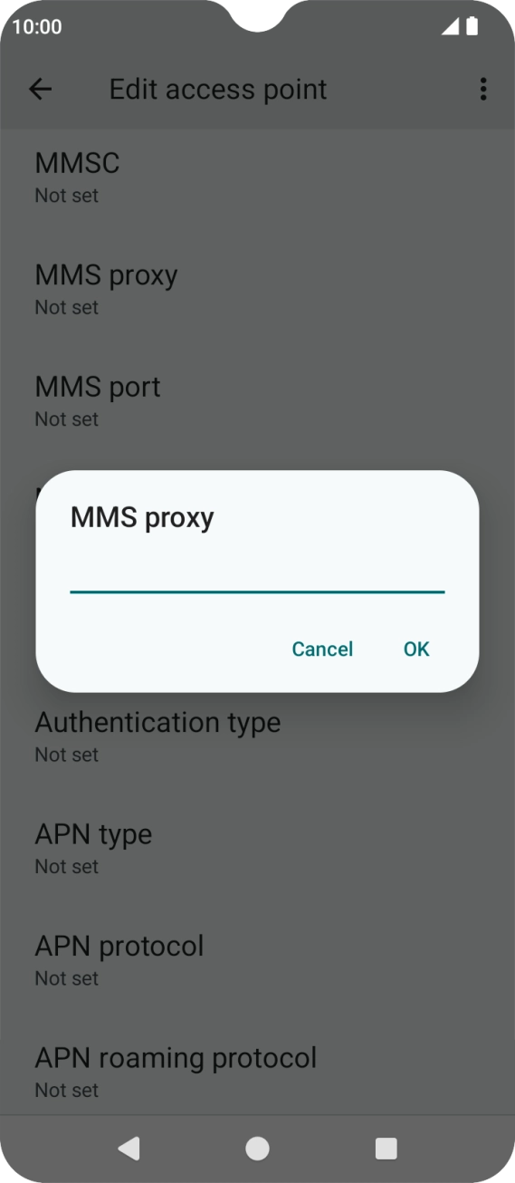 Key in 82.132.254.1 and press OK. Key in 82.132.254.1 and press OK.