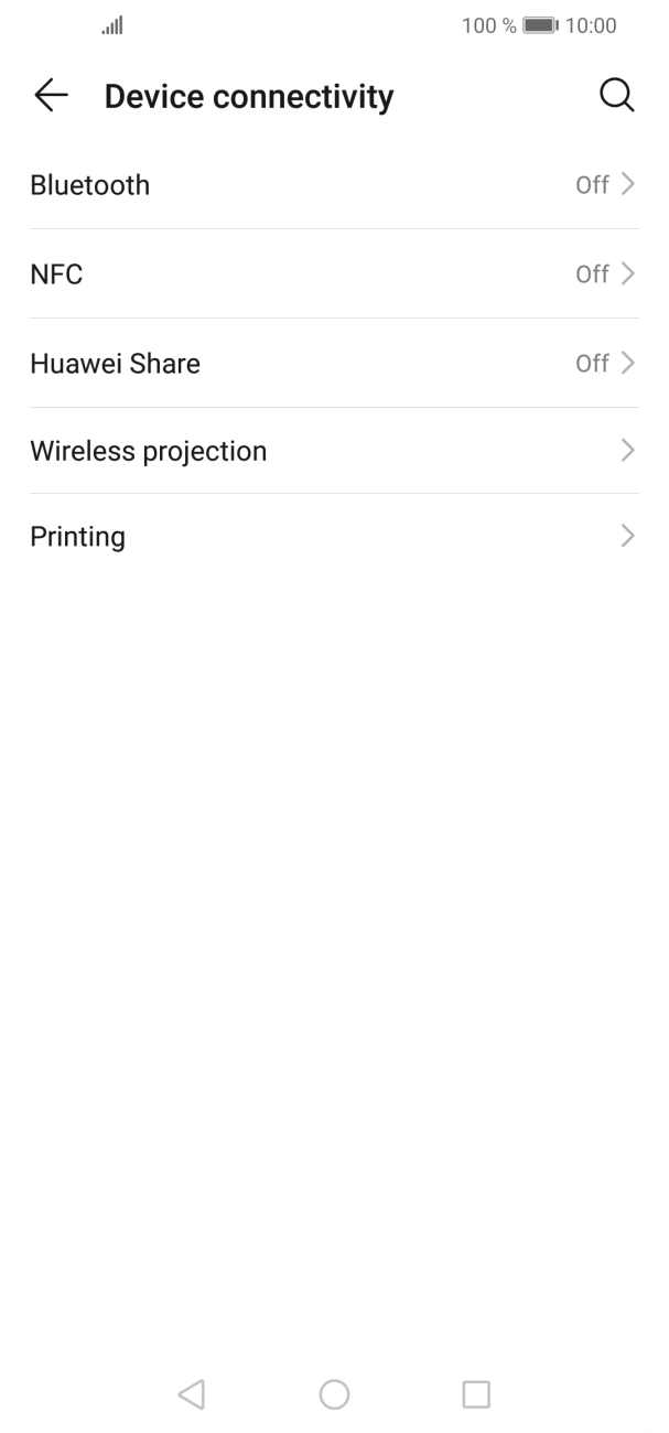 Press Bluetooth.