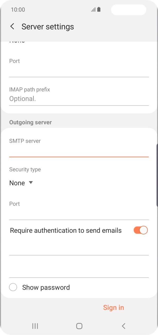 Press the drop down list below 'Security type'.