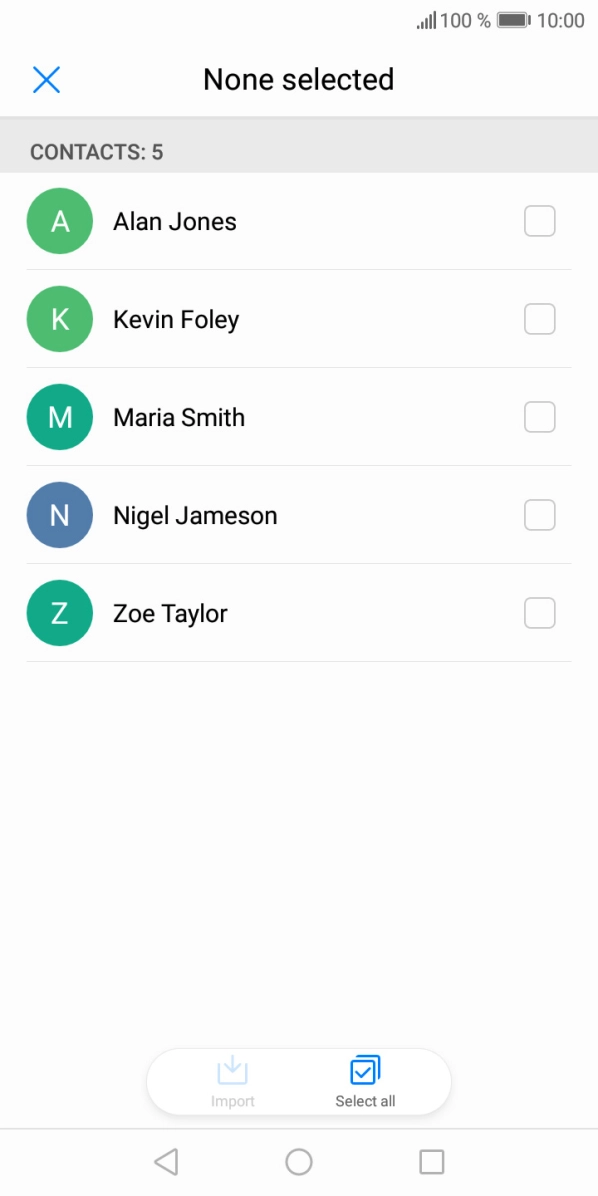 Press Select all.