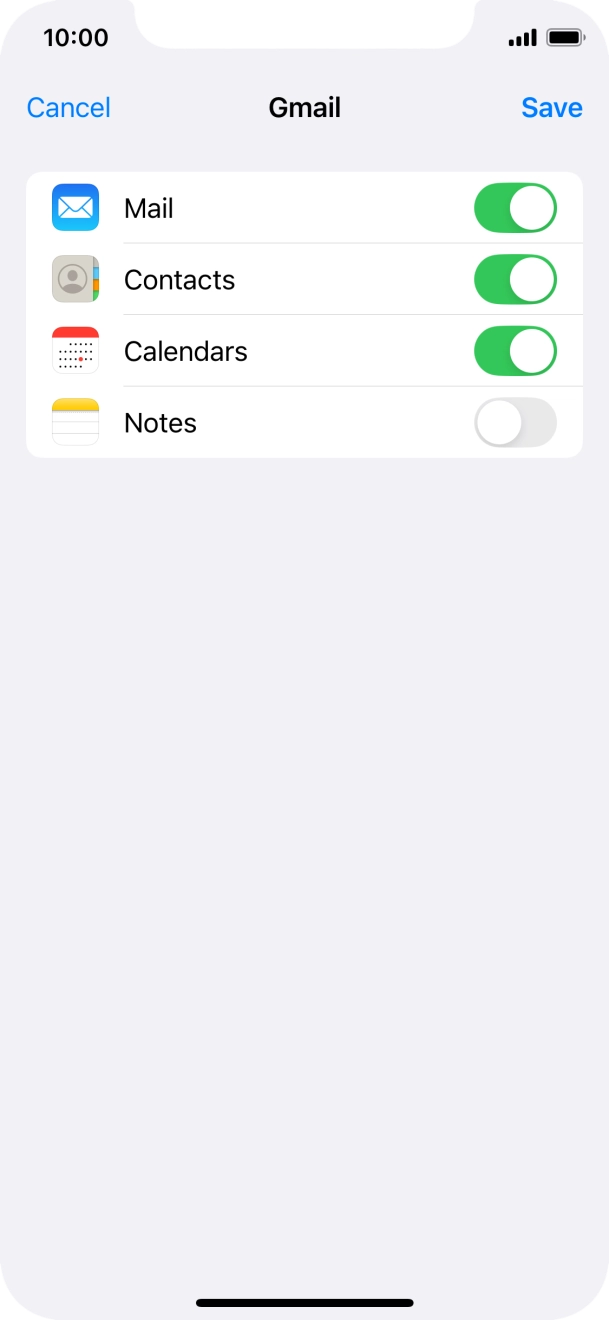 If this screen is displayed, you email account has been recognised and set up automatically. Follow the instructions on the screen to key in more information and finish setting up your phone.