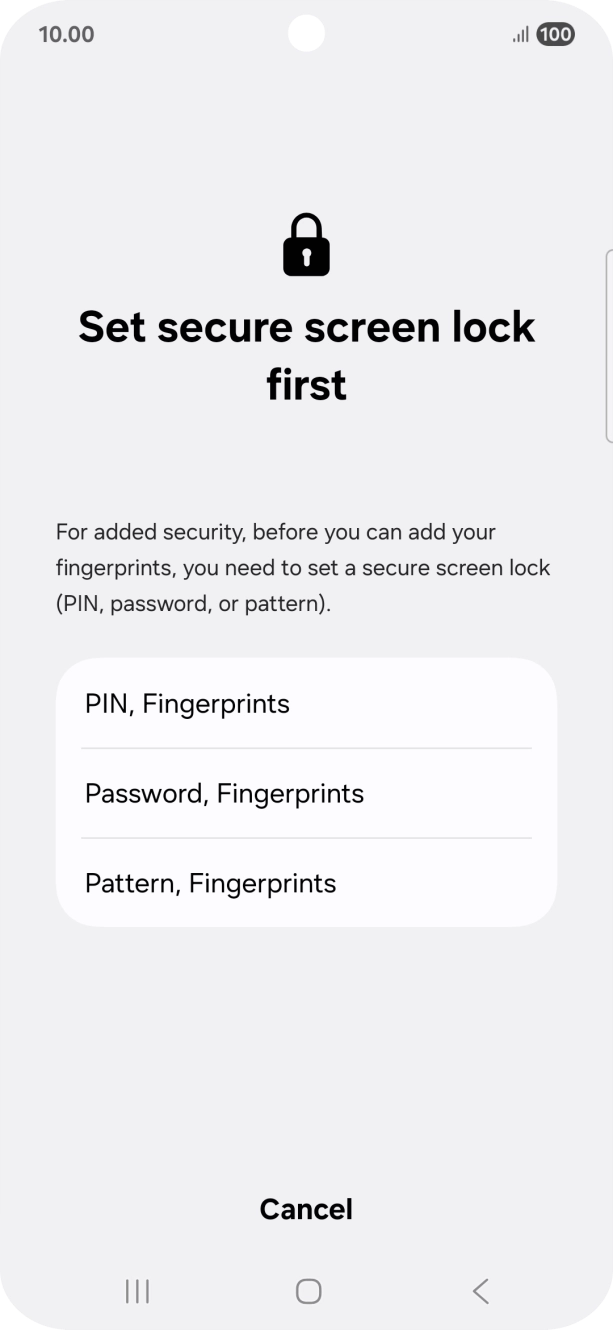 Press the required lock code and follow the instructions on the screen to create an additional lock code. Press the required lock code and follow the instructions on the screen to create an additional lock code.