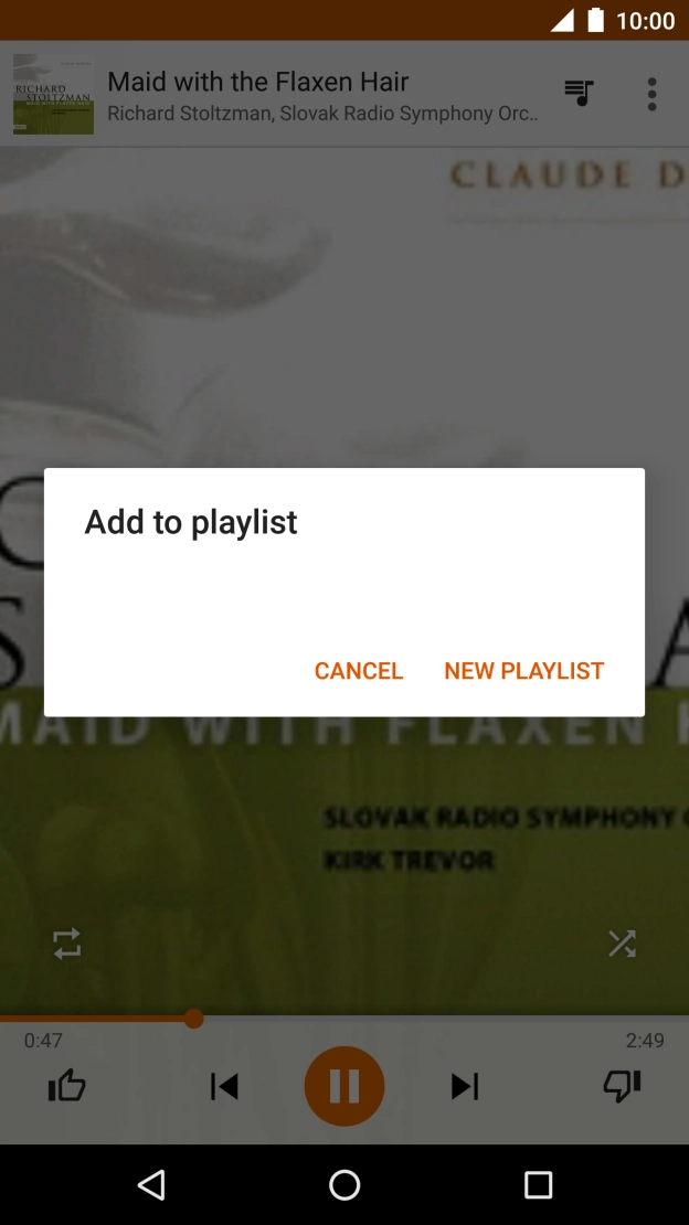 Press NEW PLAYLIST.