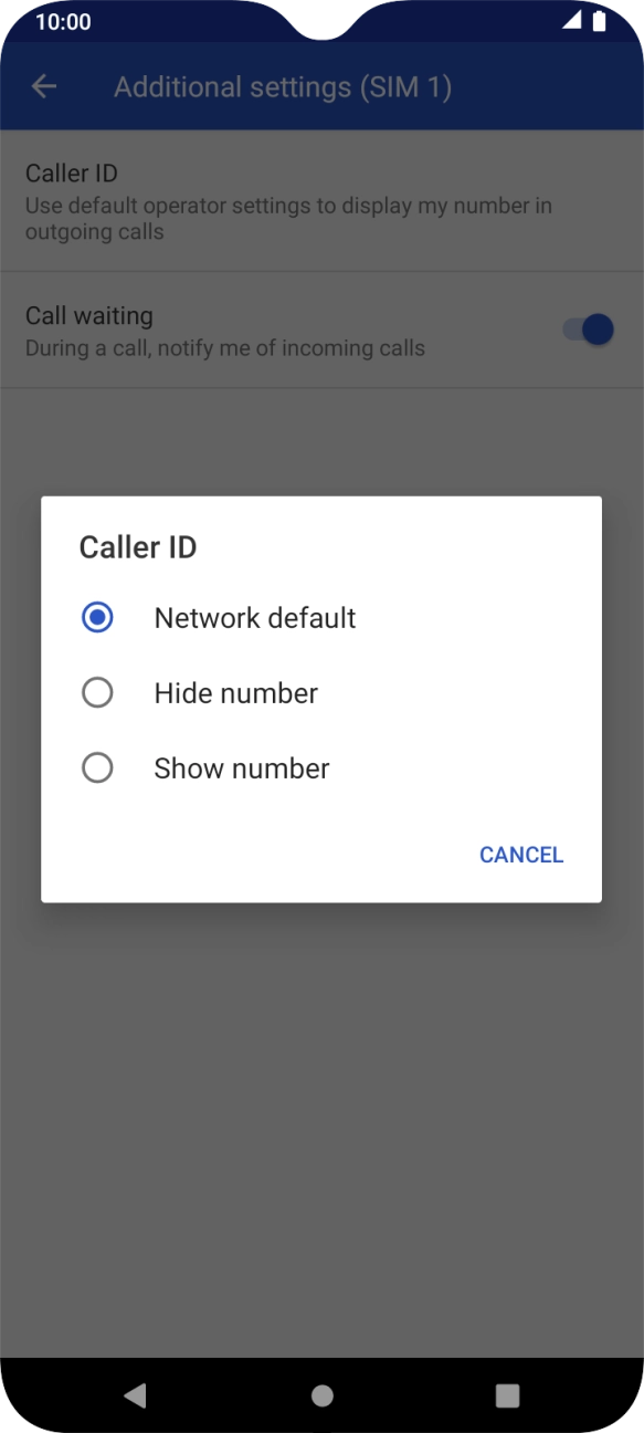 Press Show number to turn on caller identification. Press Show number to turn on caller identification.