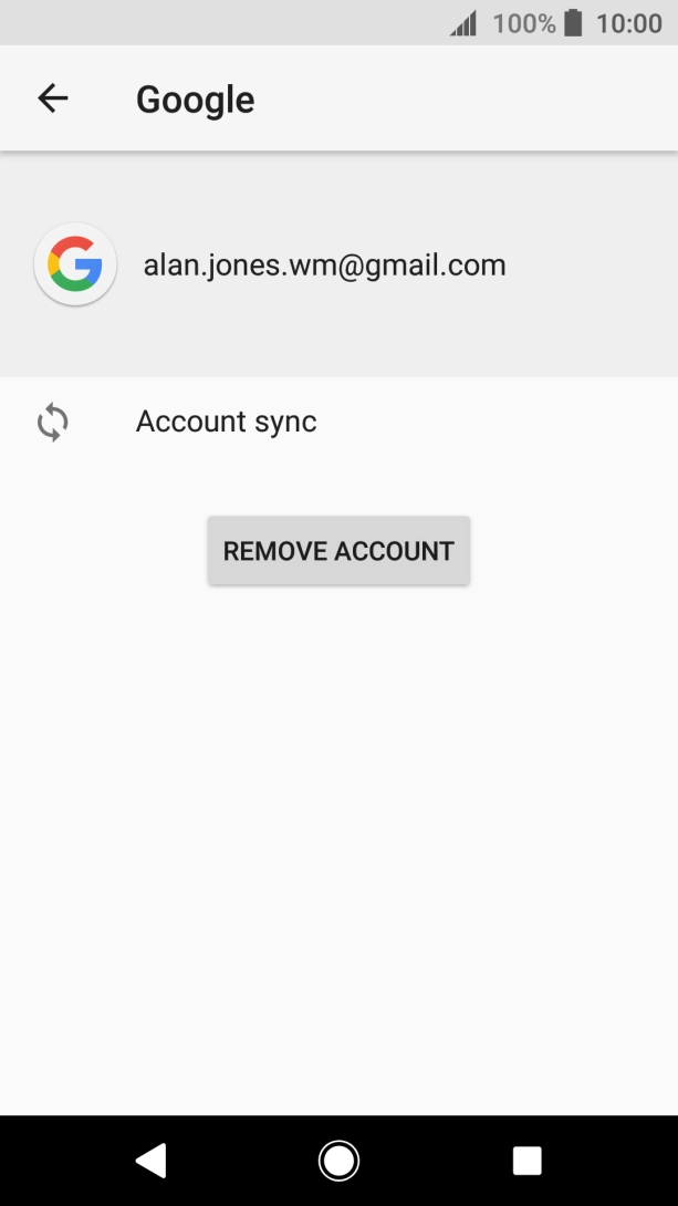 Press Account sync.
